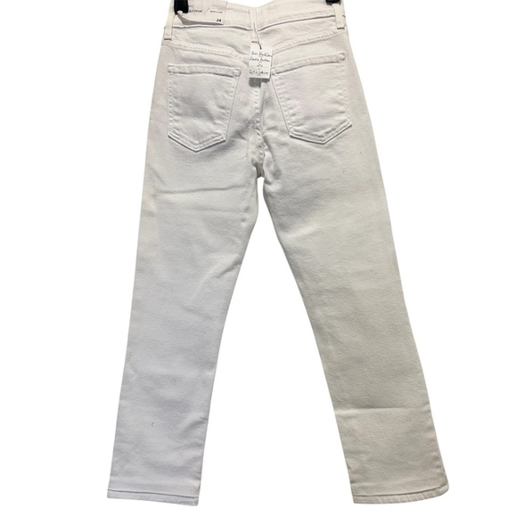 Just Black Denim High Waisted White Denim Jeans SZ 24 - Picture 2 of 4